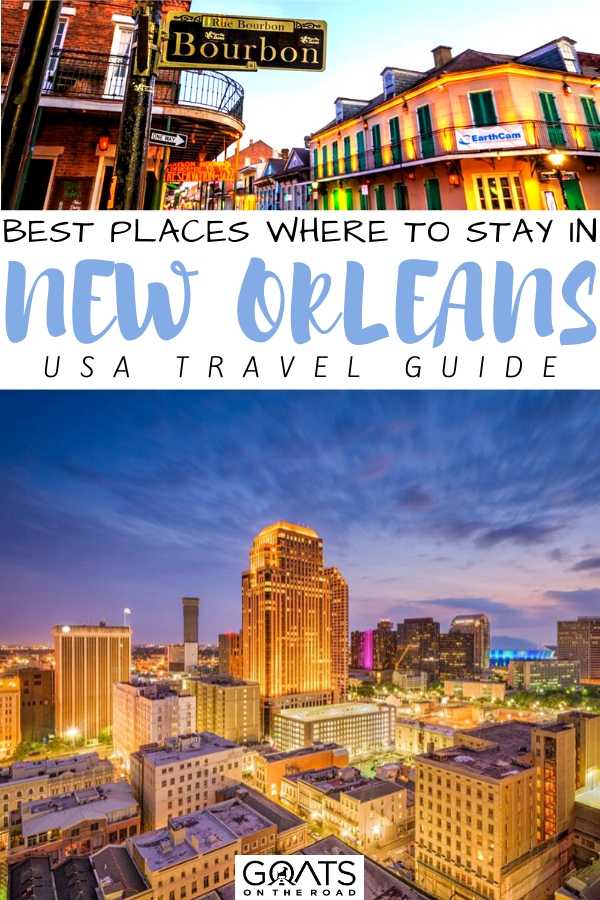 Are you planning to travel to New Orleans? In this guide, we listed the best places to stay in New Orleans, Louisiana. This gives you all of the information that you need to make the best choice of your visit! | #prettycities #USAtravel #USAvacation “Best Places Where to Stay in New Orleans