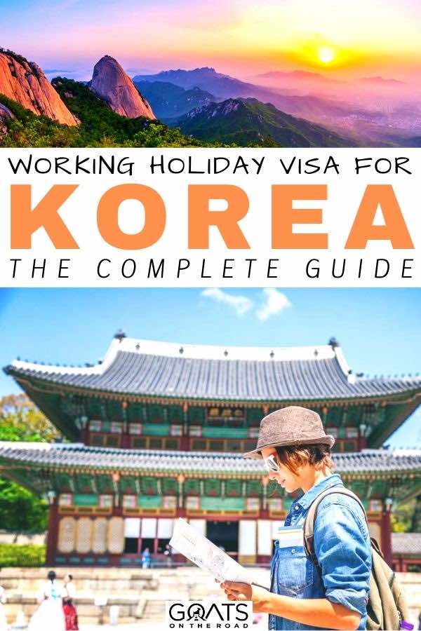 Korea with text overlay working holiday visa for Korea the complete guide