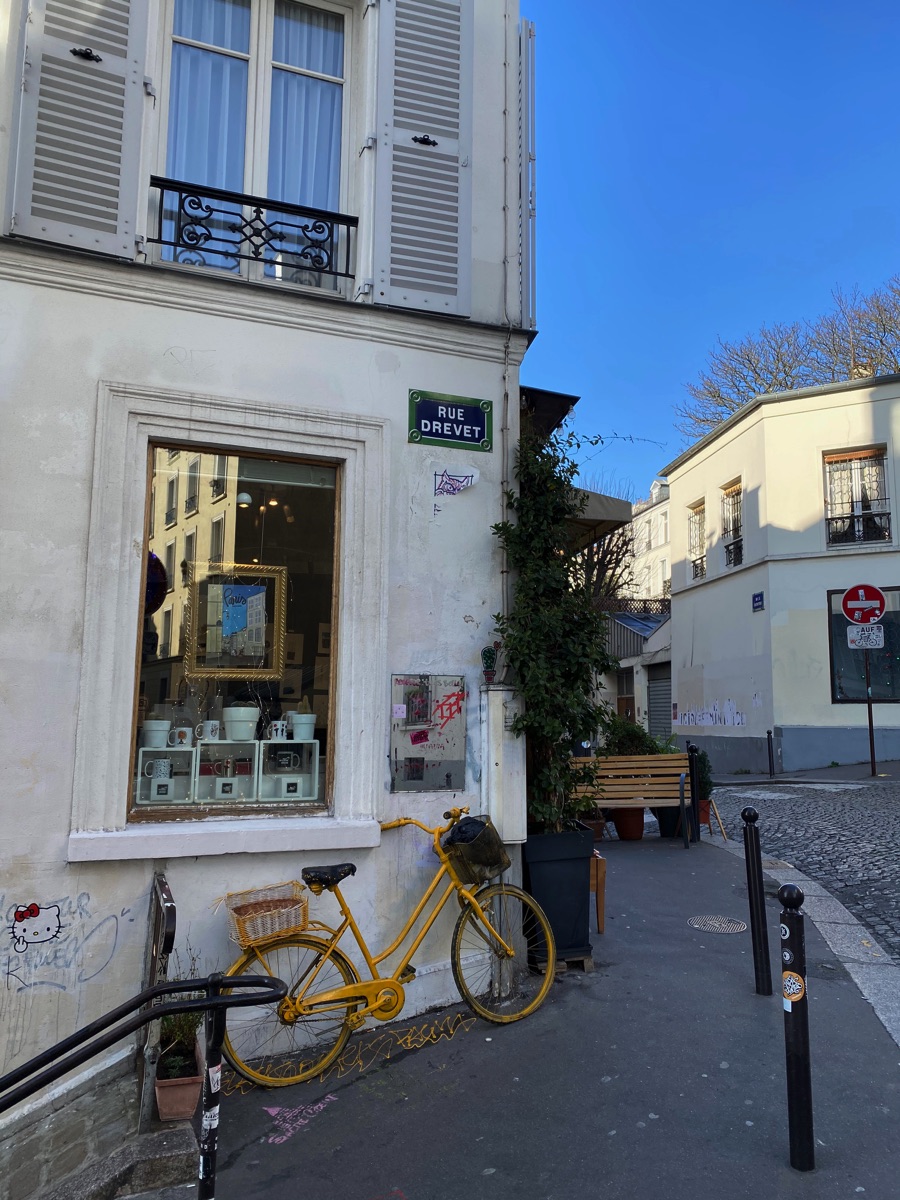 Montmartre Neighbourhood In Paris France