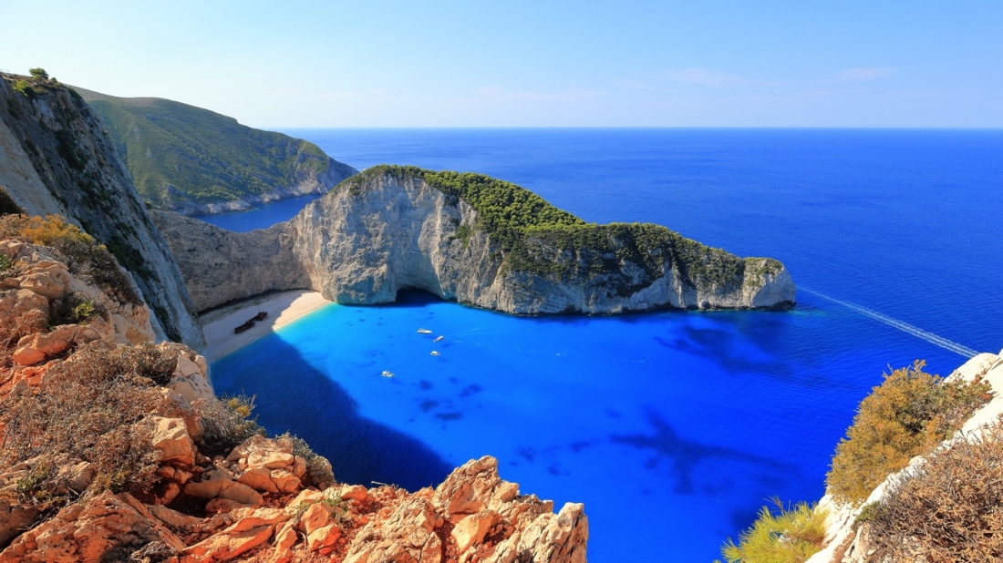 Navagio Beach and Shipwreck Cove in Greece