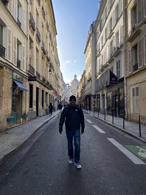 Nick Walking Around La Marais Paris France