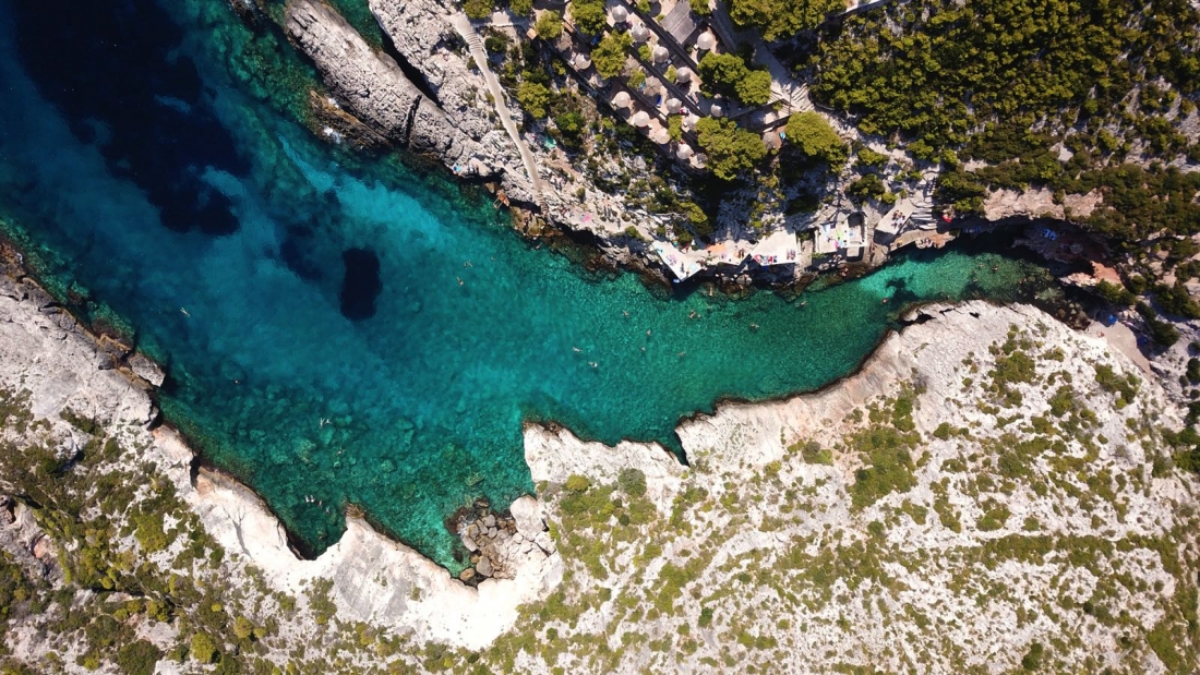 Aerial Porto Limnionas Zakynthos Travel Guide