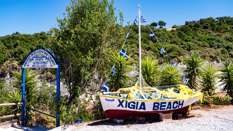 Xigia Beach Zakynthos Entrance