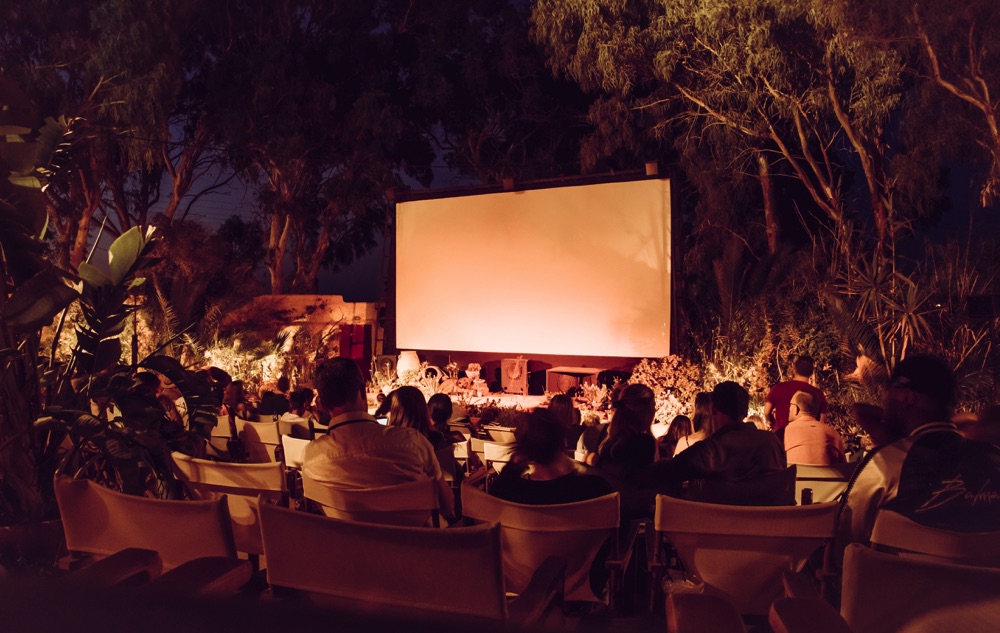 kamari open air cinema santorini