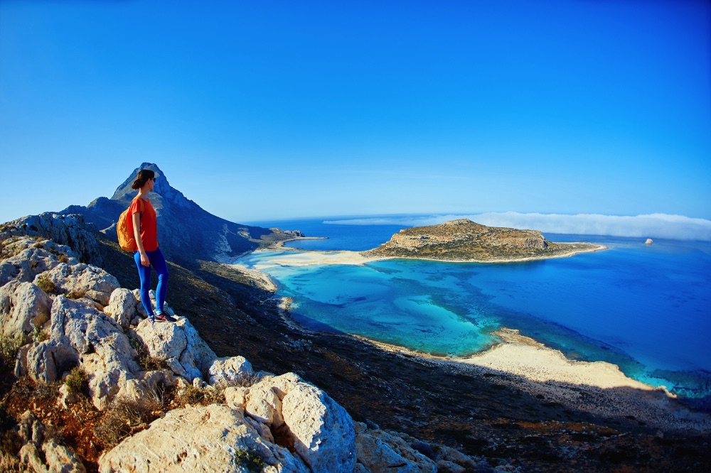 Standing high above a beautiful beach, some of the best places to visit in Crete