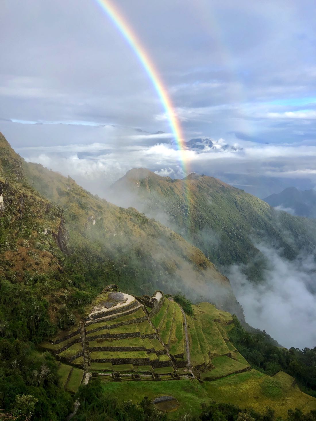 rainbow machu picchu