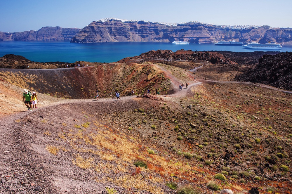 santorini hike