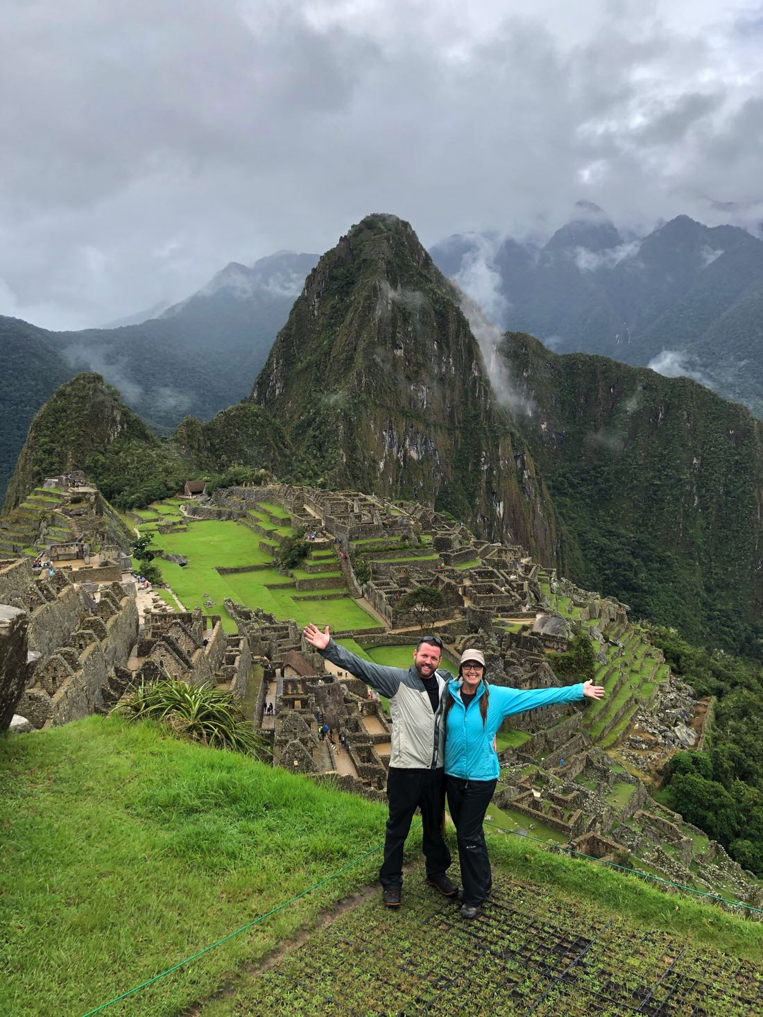 us at machu picchu