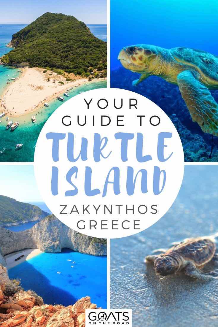 Zakynthos with text overlay your guide to turtle island