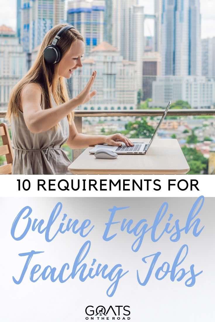 online teacher with text overlay 10 requirements for the job