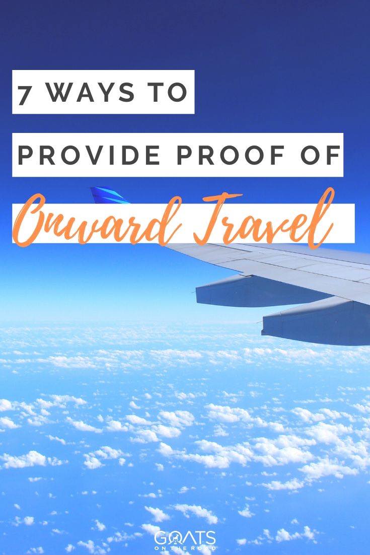 onward travel requirement