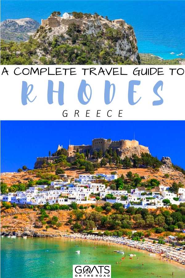 Dreaming of visiting Greece? We’ve got a complete travel guide to Rhodes! Whether you want tips of where to stay, or where to eat, or things to see and do, we’ve got tips and ideas for you! Start planning your bucket list destination today! | #europe #wanderlust #traveltips “A Complete Travel Guide to Rhodes, Greece
