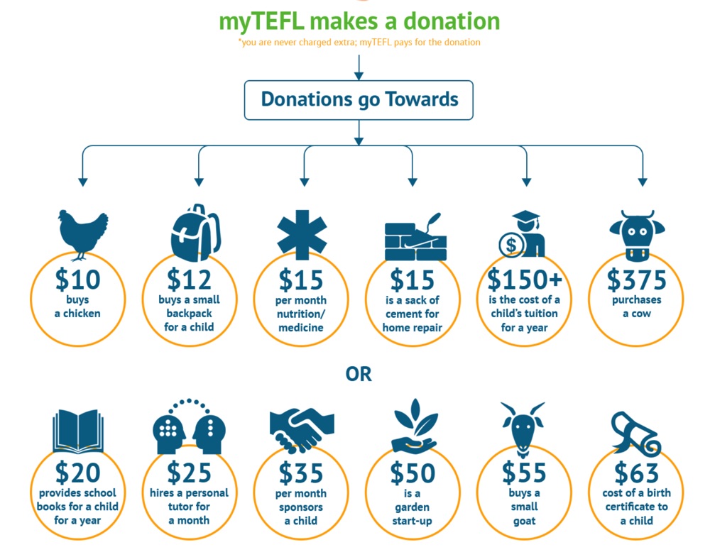 MyTefl donations