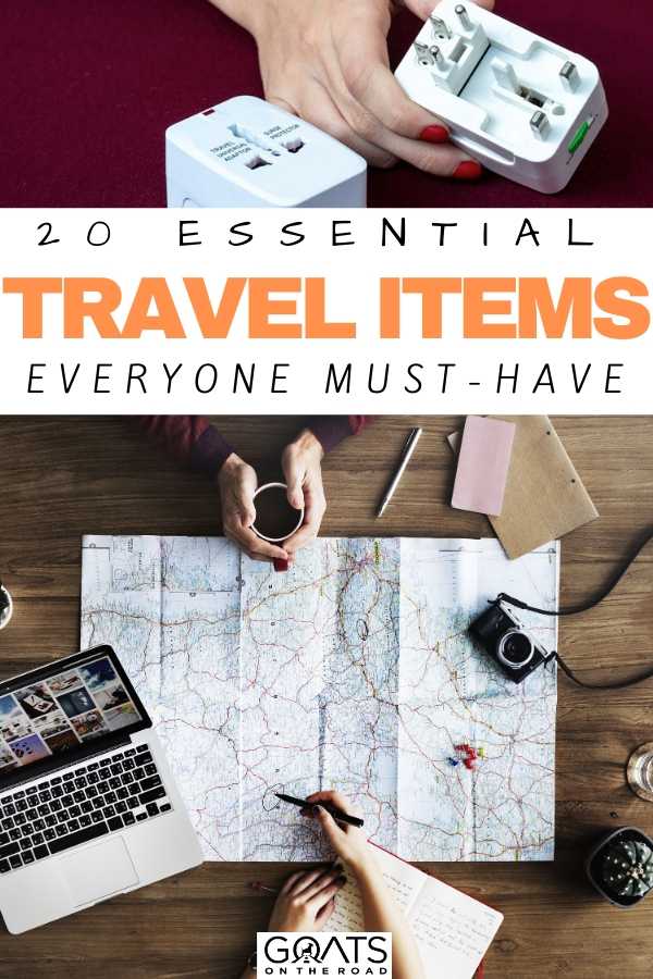 “20 Essential Travel Items Must-Have