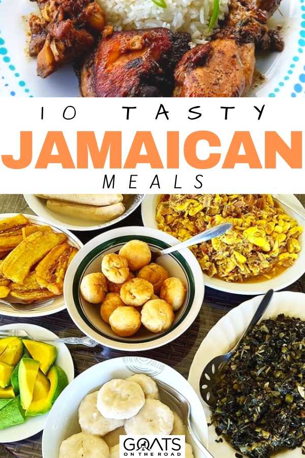 Enjoy our recommendations on 10 Jamaican meals you must-try! From salty meals to sweet like ackee and saltfish, to tropical-infused banana bread, this list of traditional Jamaican food will leave you hungry for more. | #JamaicanFood #Jamaica #Food “10 Tasty Jamaican Meals