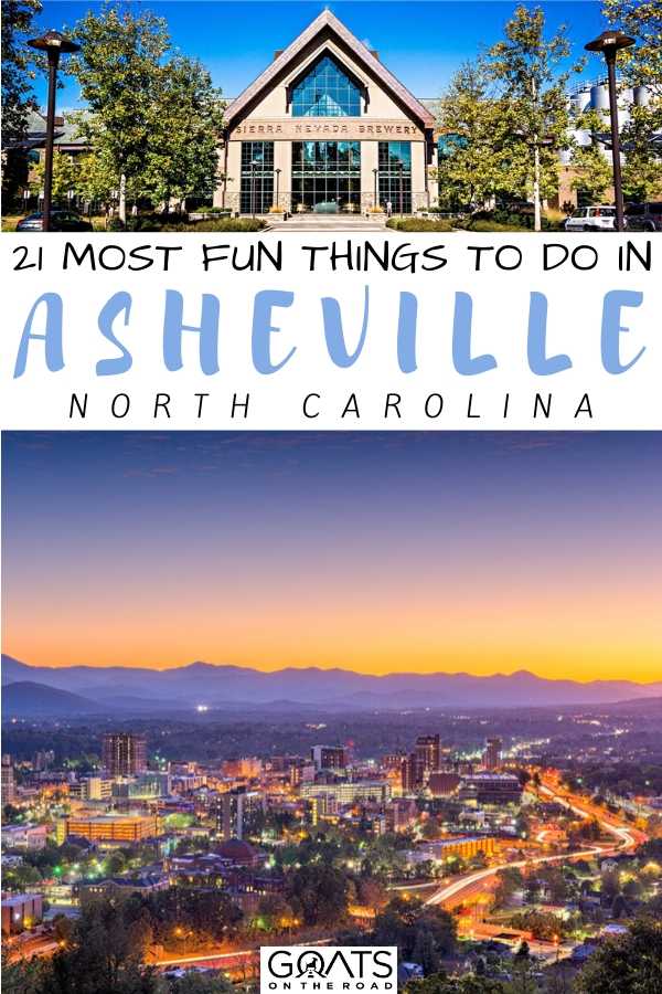 Wondering what not to miss in Asheville? If you're travelling to the city be sure to check out this list of 21 most fun things to do in Asheville, North Carolina. These tips will help ensure you have a blast and some of the more off-track sites and experiences that we had — and highly recommend. | #TravelTips #ThingsToDo #NorthCarolina “21 Most Fun Things To Do in Asheville, North Carolina
