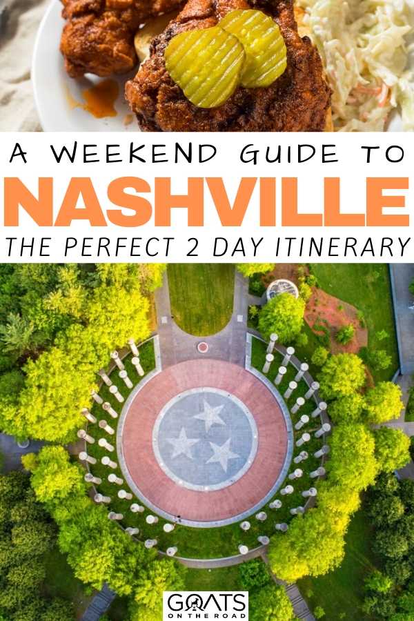 Ready for an exciting getaway to the capital of Tennessee? In this weekend guide to Nashville, we have the perfect 2 day itinerary. Includes recommendations on where to stay, getting there, where to eat, relax and enjoy the live music, wine, it has a rich history, and more! | #NashvilleTN #weekendgetaway #Nashville “A Weekend Guide To Nashville