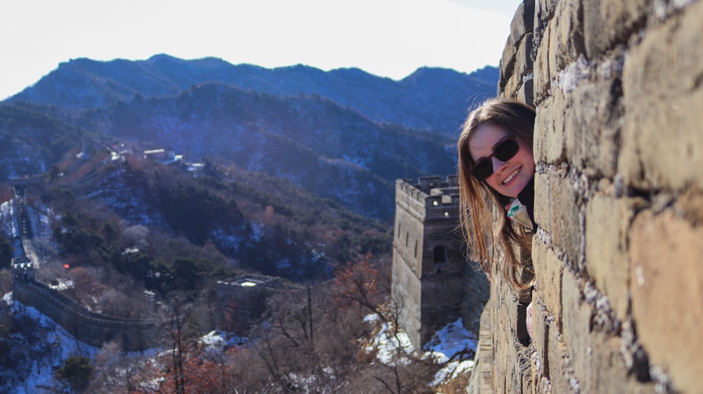 Kacie at the Great Wall