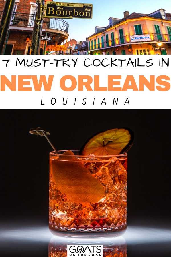 New Orleans is home to some awesome cocktails, from Sazerac, gin fizz, hurricane rum cocktail and more, we’ve listed the 7 must try cocktails in New Orleans, Louisiana. Check out our drinks guide to this incredible destination, and you’ll be impressed with the bartender skills! | #travelUSA #bucketlists #traveltips “7 Must-Try Cocktails in New Orleans, Louisiana