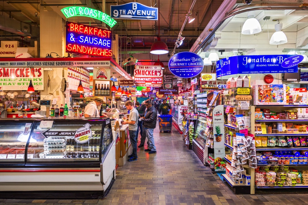 reading terminal market weekend in philadelphia