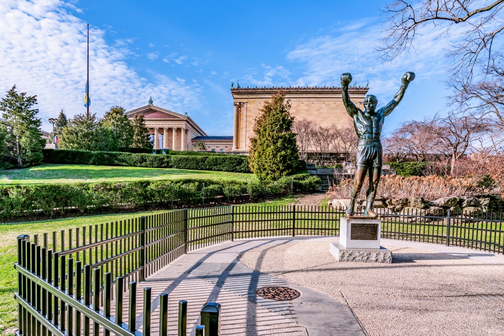 You must visit the Rocky Statue during a weekend in Philadelphia