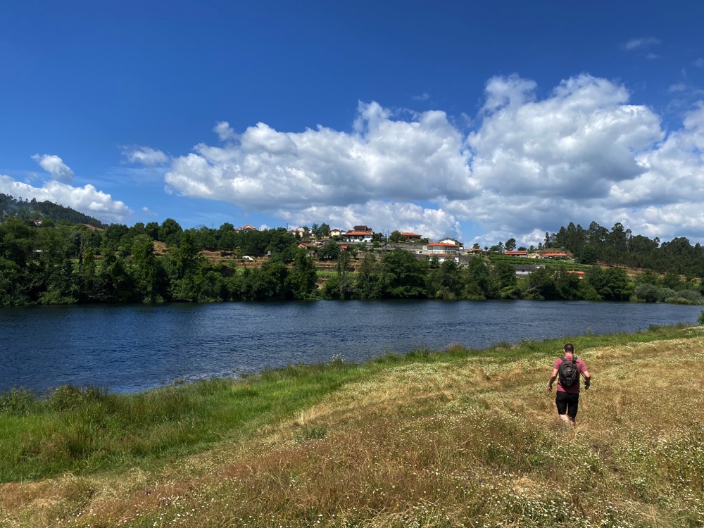 fly fishing portugal river with a rv