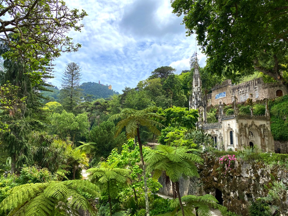 Sintra lush gardens in Portugal