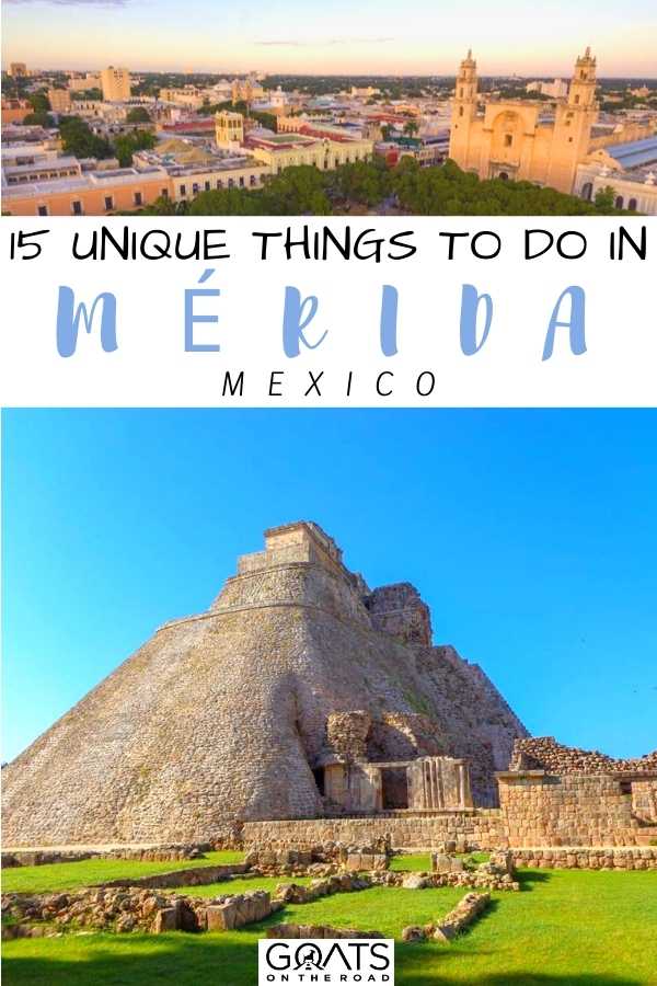 Looking for the things to see and do in the Yucatan Peninsula? Whether you want to visit a nearby beach, marvel at the beautiful ancient ruins, eat tasty food, or swim in the cenotes, we’ve got these 15 unique things to do in Mérida, Mexico! | #mexico #traveltips #beautifuldestinations “15 Unique Things To Do in Mérida, Mexico
