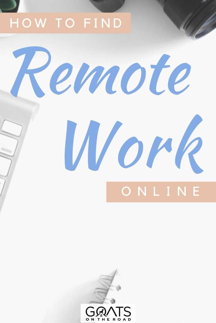 “How to Find Remote Work Online