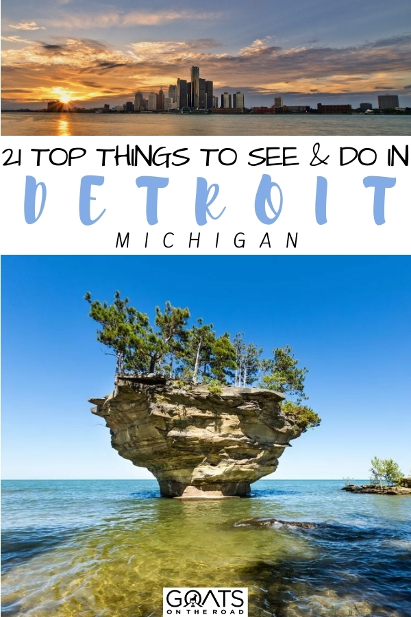 Heading to the beautiful Michigan? Here are the 21 top things to do in Detroit, Michigan, this guide will take you there! From Belle Isle to the best museums to the best restaurants, this guide will help you enjoy the amazing Detroit like a local! | #beautifulplaces #wanderlust #usa “21 Top Things to See and Do in Detroit, Michigan