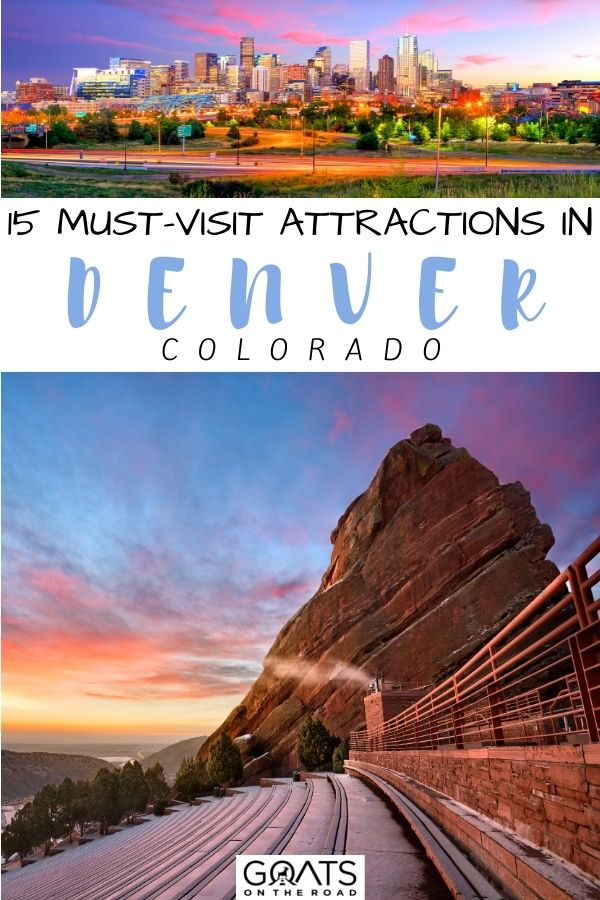 Heading to visit the beautiful capital city of Colorado? Here are 15 must-visit attractions in Denver, Colorado - including the best restaurants to eat, the Colorado State Capitol, museums, sporting venues, pubs, and more! If you're looking for things to keep you busy the next time you travel to Denver, this list has you covered! | #usatravel #Colorado #Travel “15 Must-Visit Attractions in Denver, Colorado