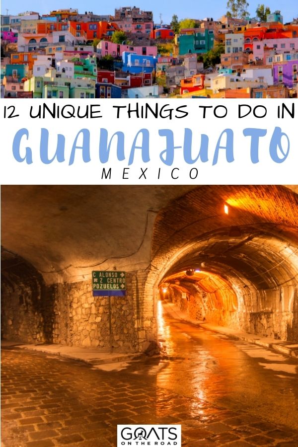 Heading to Mexico for your next holiday and if you're into eerie macabre attractions, this might be for you. Here are 12 unique things to do in Guanajuato, Mexico! In this guide, we will show you where to go, what to eat, and what to do - so you don’t miss a thing! | #bucketlist #mexicotravel #traveltips “12 Unique Things to Do in Guanajuato, Mexico