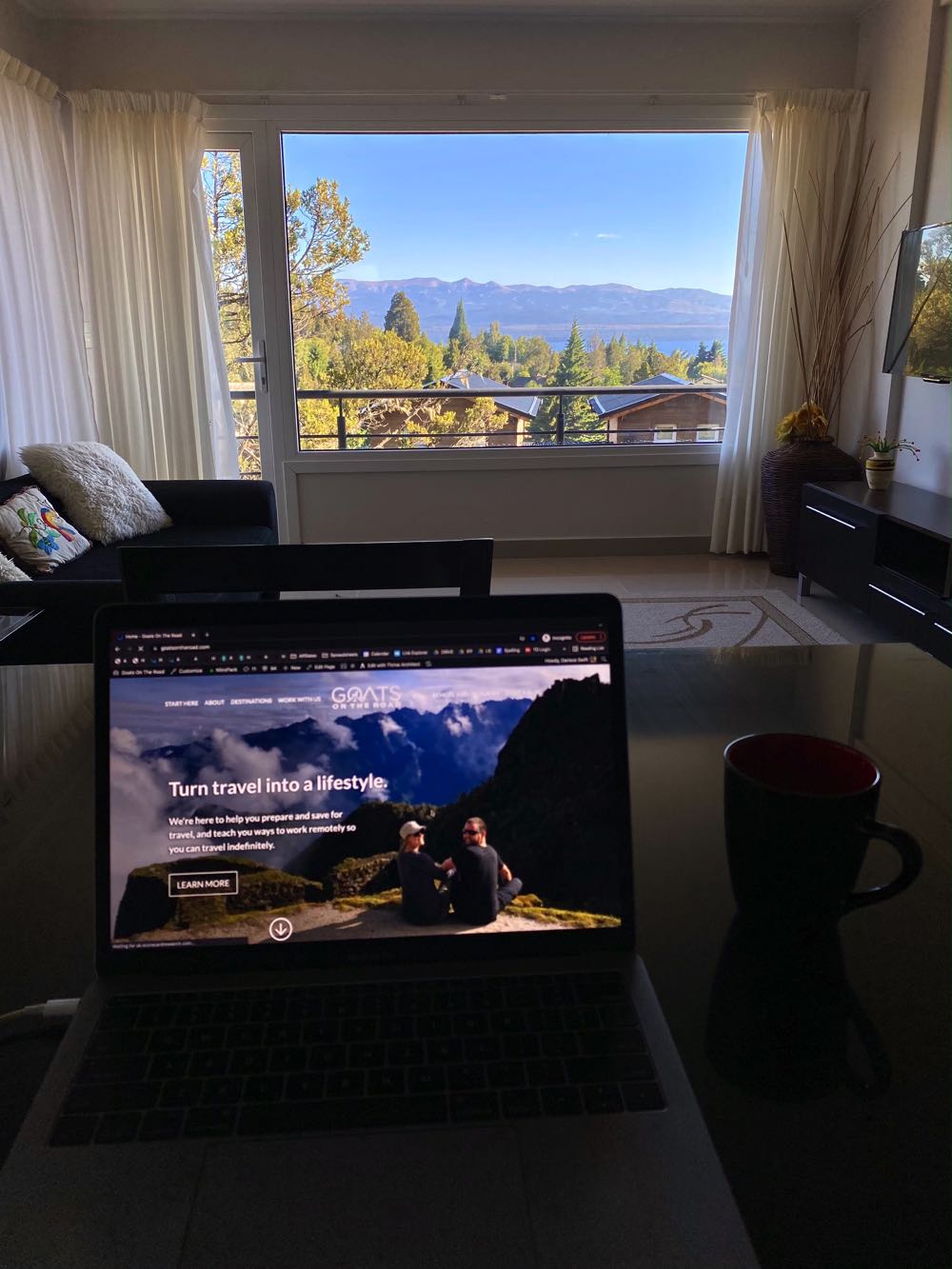 digital nomad in patagonia