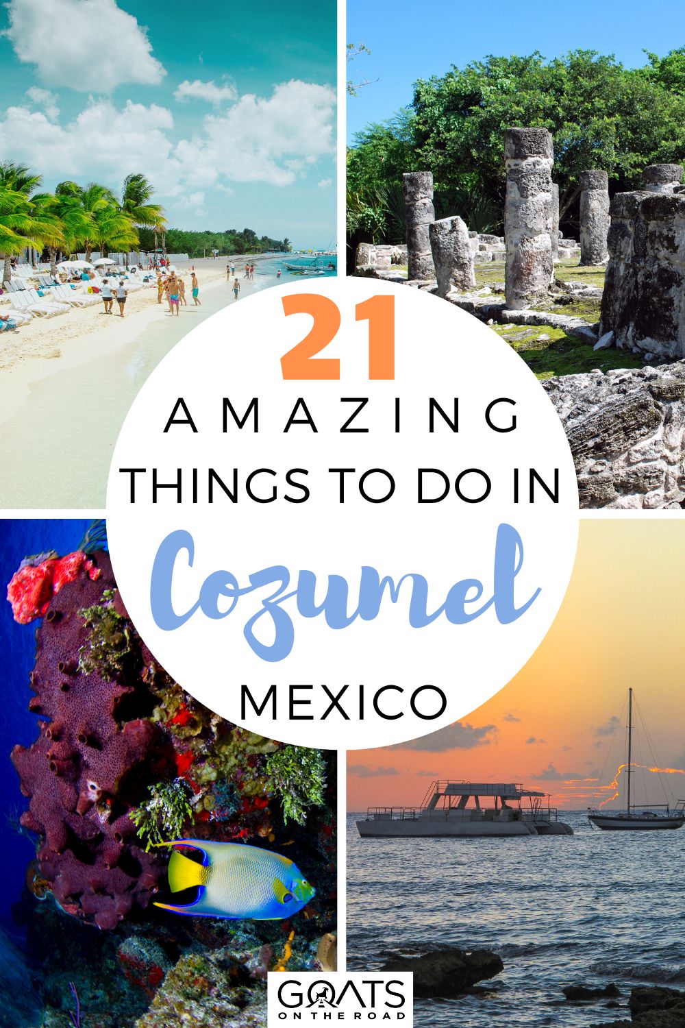 Are you planning a trip somewhere in Mexico? Here are the 21 amazing things to do in Cozumel for you to choose from during your vacation! Everything from scuba diving, incredible nature, wonderful beaches, where to eat, archeological ruins, and much more! | #visitmexico #bestofmexico #wanderlust 21 Amazing Things to Do in Cozumel, Mexico