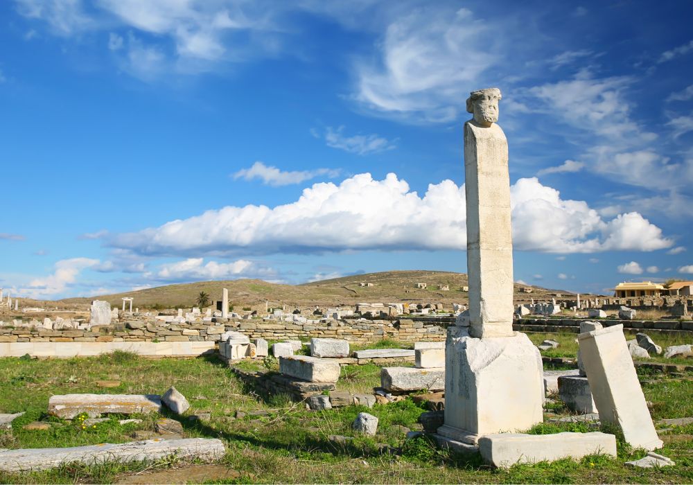 Visiting Delos is one of the fun things to do in Naxos, Greece.