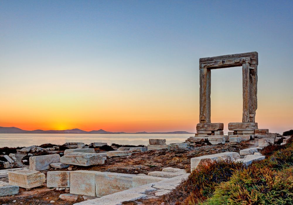 The Portara, one of the top things to see in Naxos.