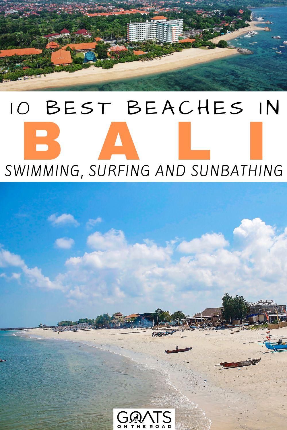 Looking for Bali's top beaches? From Canggu to Seminyak, Uluwatu, we’ve found the 10 best beaches in Bali to add to your itinerary. These beaches will satisfy your wanderlust, whether you want to go swimming, surfing, or just take in one of the stunning sunsets! | #bali #wanderlust #beach