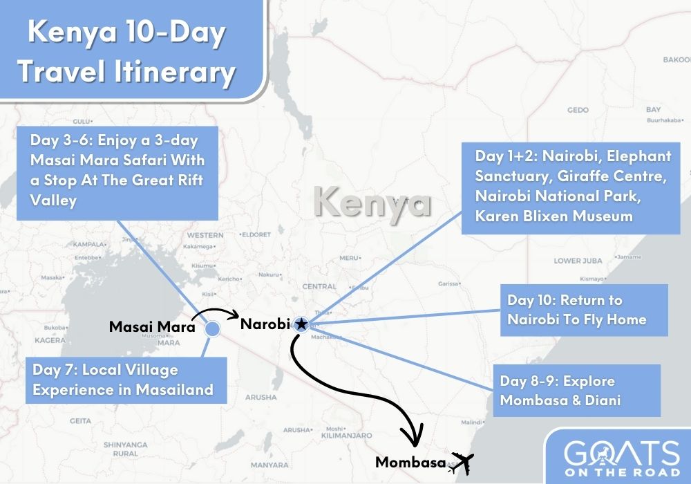 manila to kenya travel time