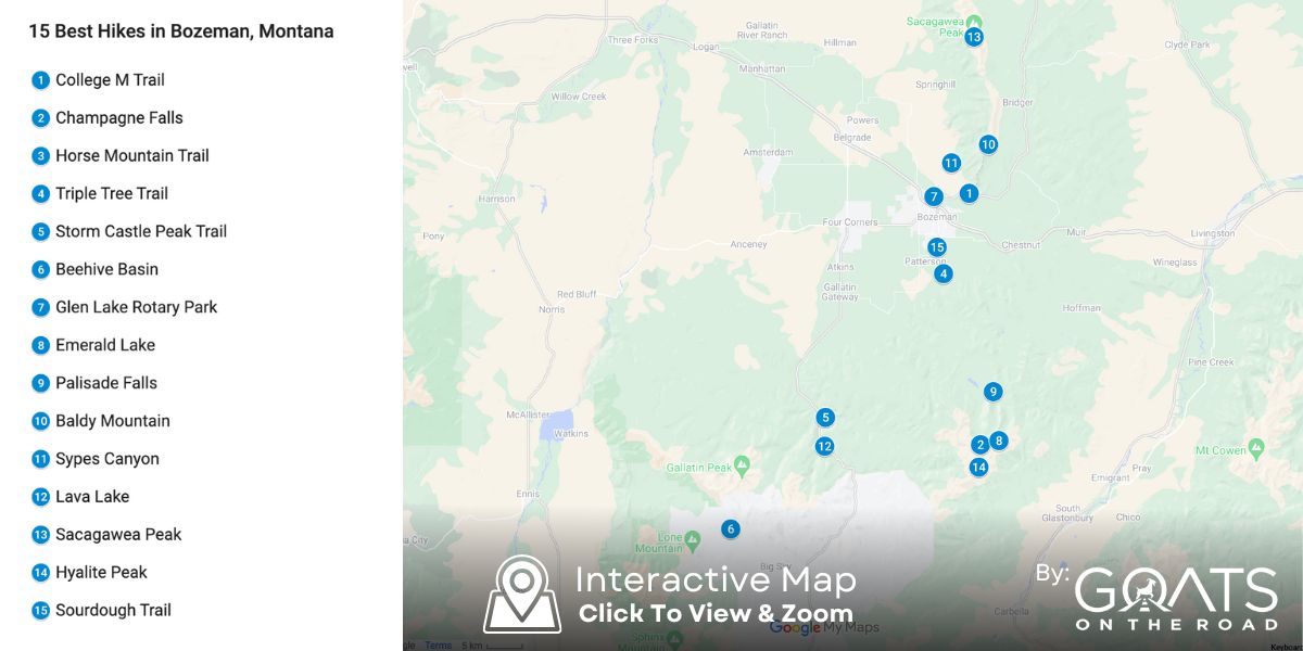 15 Best Hikes in Bozeman, Montana Goats On The Road