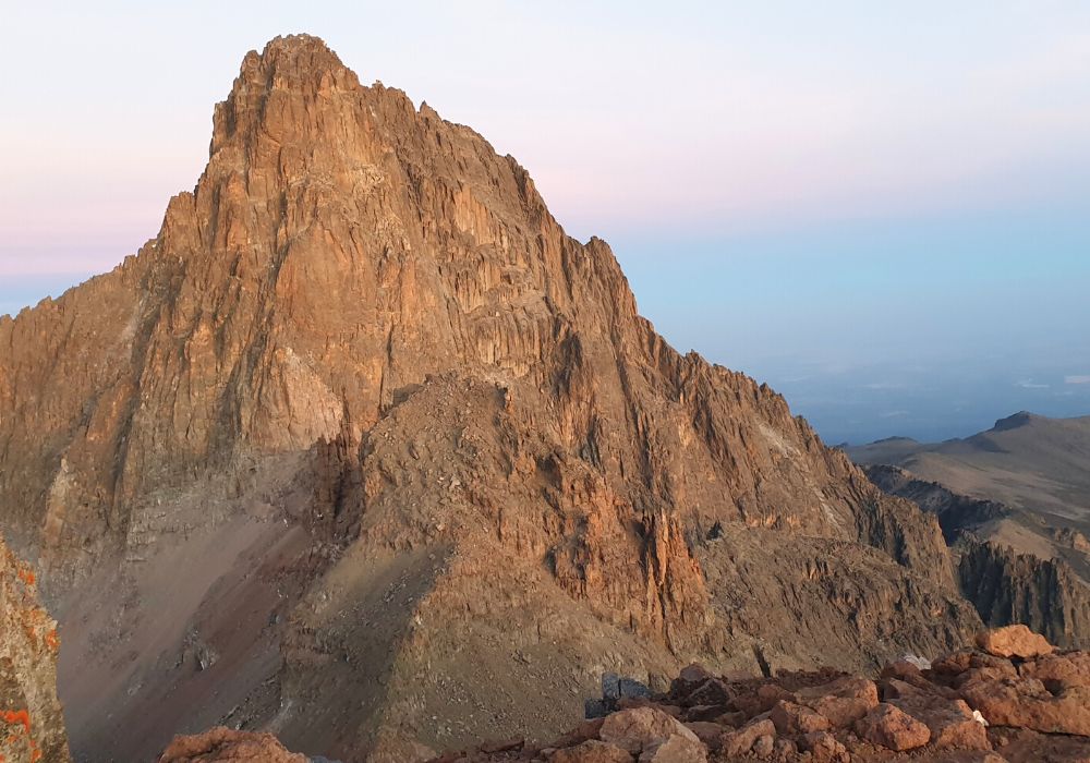 Mt Kenya Jagged Peak at Sunrise