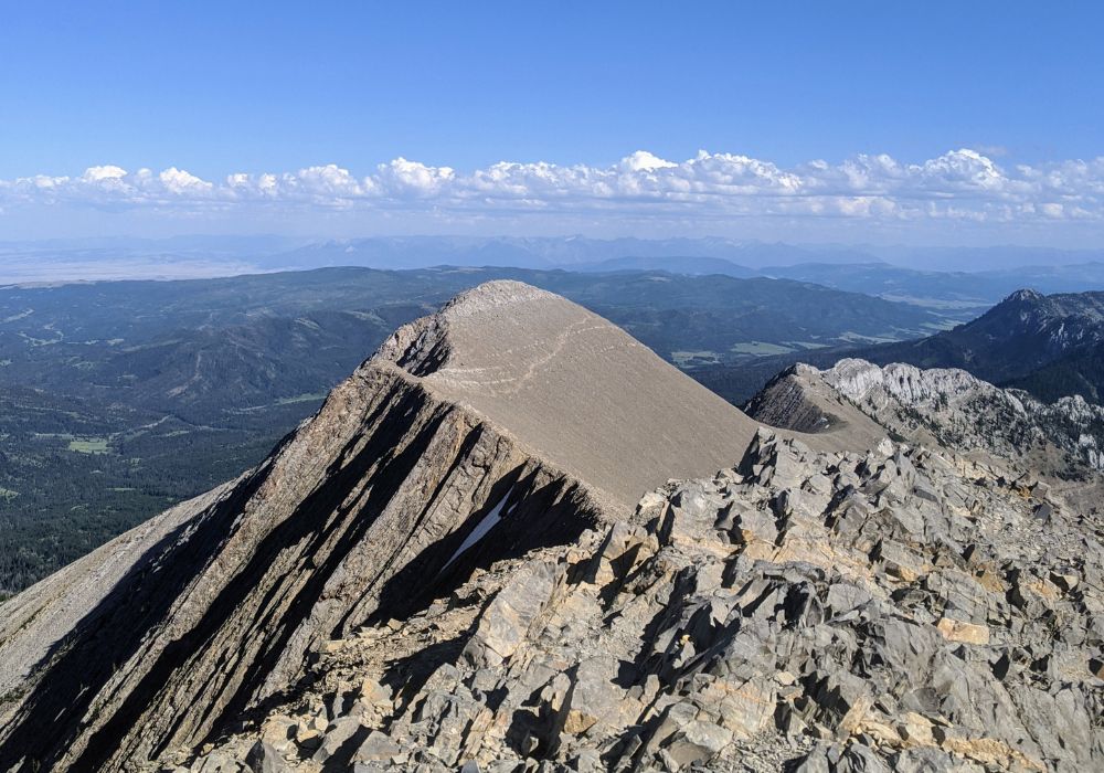 Sacagawea Mountain in Bozeman, Montana during the summer.
