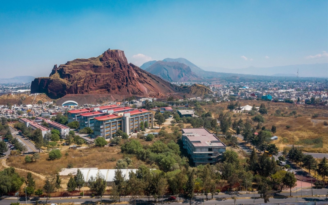 An aerial view of La Condesa from afar.