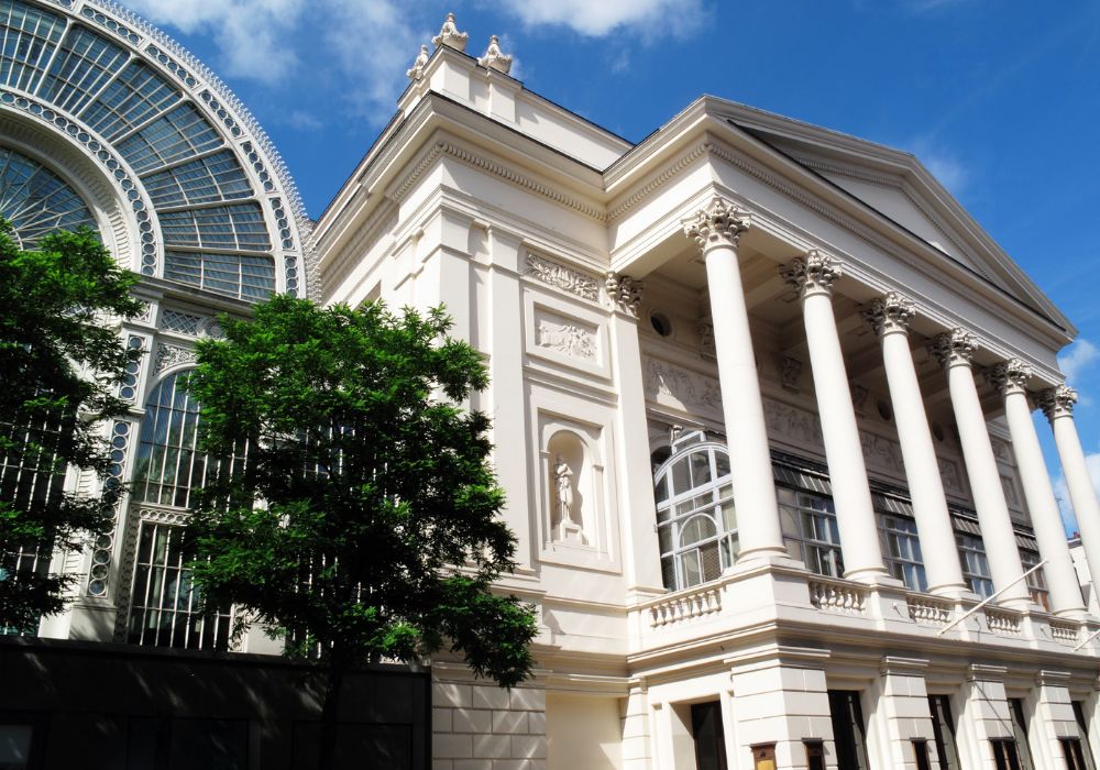 The Royal Opera House and the Floral Hall Extension at Covent Garden, London.