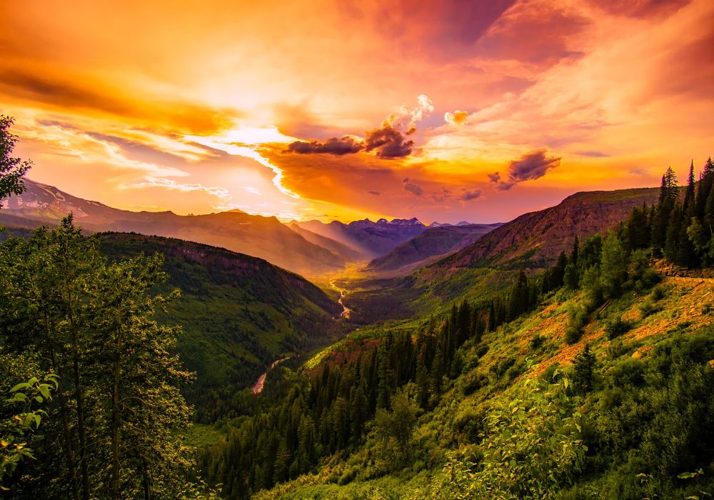A scenic Montana landscape on a stunning day.