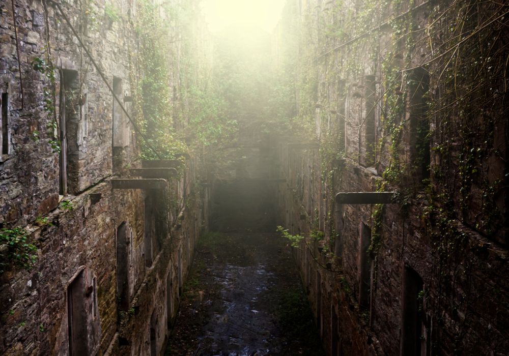 Derelict and spooky, the jail is now open to the public to view.