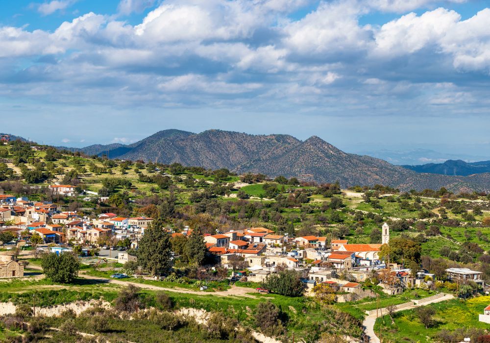 A stunning Lefkara village in Limassol District in Cyprus.