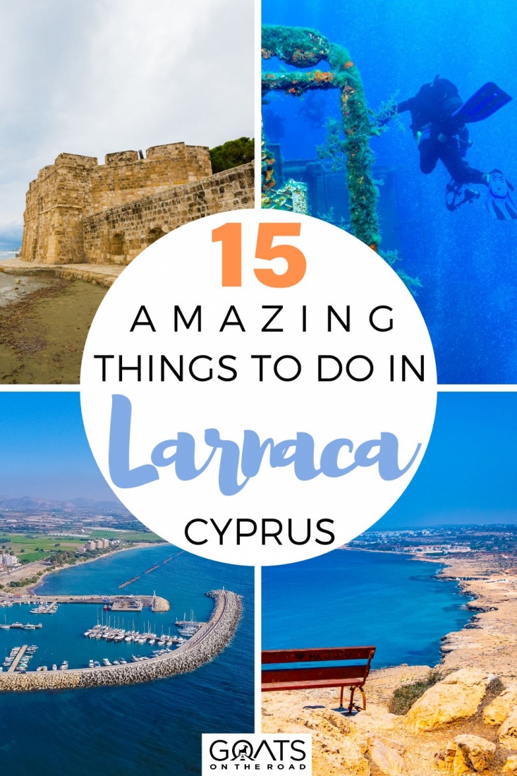 Are you planning your perfect Cyprus holiday and looking for things to do in Larnaca? Here are the 15 amazing things to do in Larnaca, Cyprus! Discovering the St. Lazarus Church, diving the Zenobia Wreck, Finikoudes Beach, and the Larnaca Salt Lake, among other things!With this list, you’ll be sure to find the best things to do in the city! | #traveltips #cyprus #wanderlust