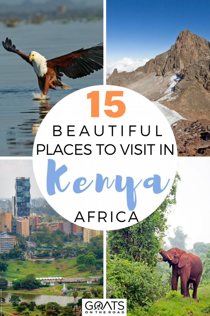 Wondering where to go in Kenya? Here's a complete list of the15 beautiful places to visit in Kenya, Africa! This guide covers everything from iconic places such as Amboseli National Park, Mombasa City, Diani Beach, Nairobi City and much more! See our list of the top-rated places to visit in Kenya in this detailed guide! | #traveltips #visitkenya #adventures