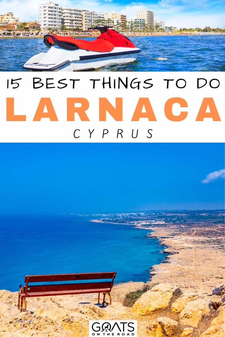 Want to know all the best things to do in Larnaca, Cyprus? Here is our list of Larnaca activities, including spending a day at Finikoudes Beach, exploring the Larnaca Salt Lake, discovering the Church of St. Lazarus, diving at the Zenobia Wreck, and a lot more! With the help of this thorough guide, learn how to spend your time in Larnaca! | #travel #larnaca #visitcyprus