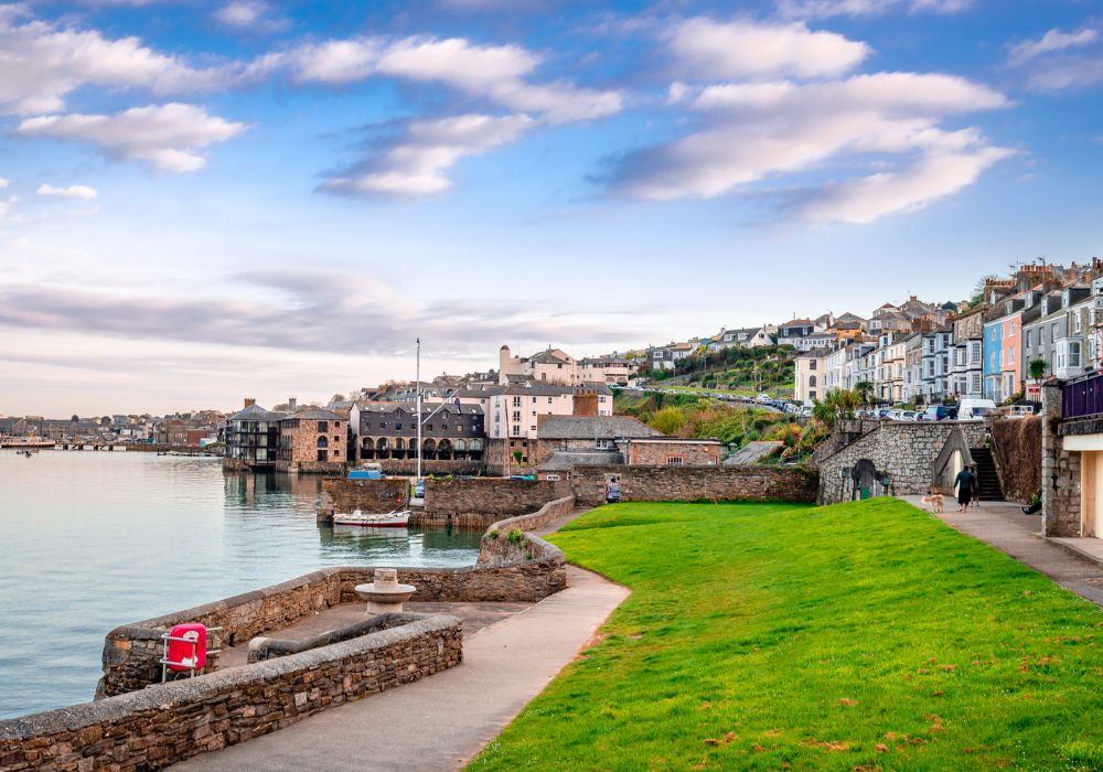 The Penryn river and the Falmouth harbour, in Corwall, England.